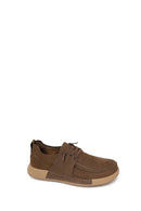 Male Khaki Lace-up Nubuck Leather Casual Shoes | Derimod