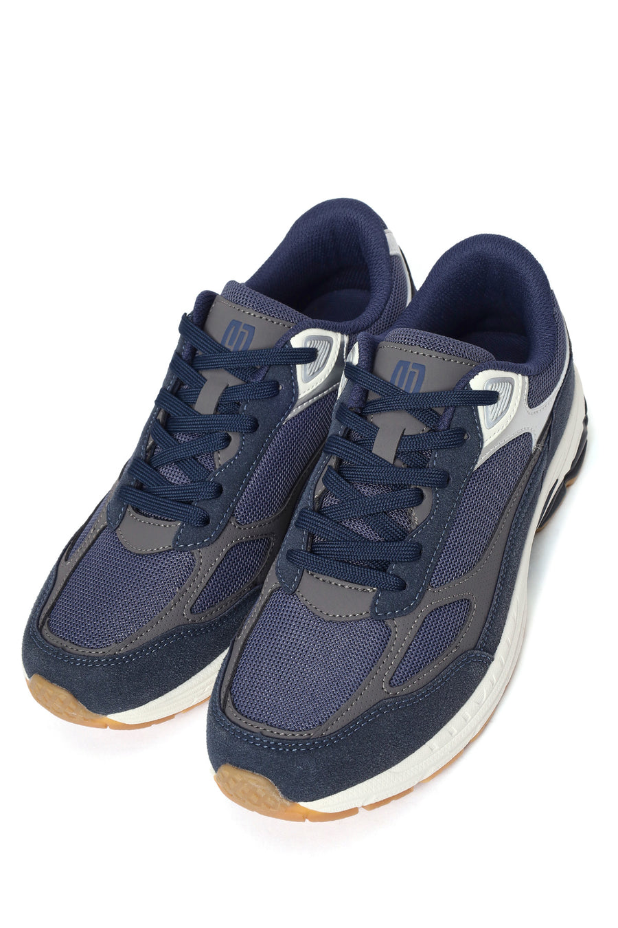 Erkek Lacivert Kalın Tabanlı Bağcıklı Sneaker