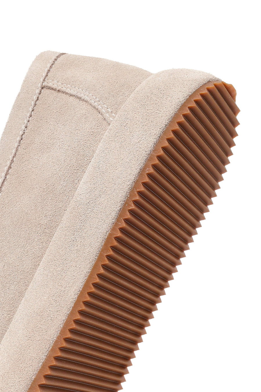 Erkek Gri Süet Deri Casual Loafer