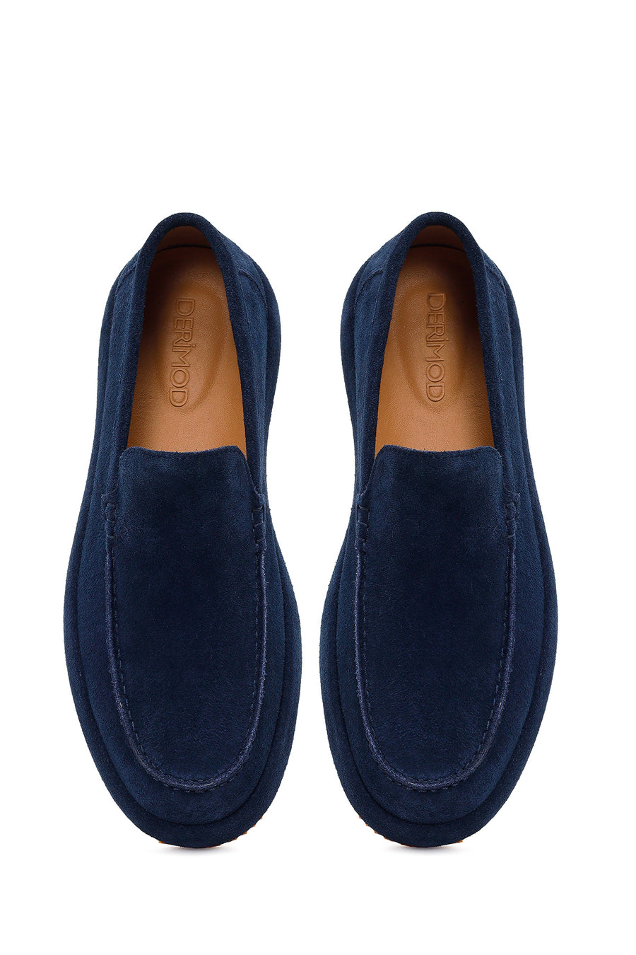 Men's Navy Blue Suede Leather Casual Loafer