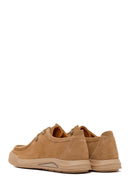 Male Beige Lace-Up Thick-Soled Suede Leather Casual Shoes | Derimod