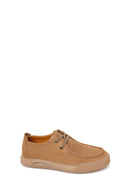 Male Beige Lace-Up Thick-Soled Suede Leather Casual Shoes | Derimod