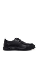 Male Black Lace-Up Leather Casual Shoes | Derimod