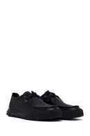Male Black Lace-Up Leather Casual Shoes | Derimod