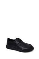 Male Black Lace-Up Leather Casual Shoes | Derimod