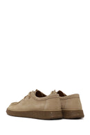 Male Beige Lace-Up Nubuck Leather Casual Shoes | Derimod