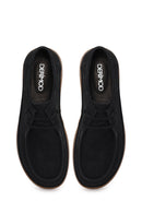 Male Black Lace-up Nubuck Leather Casual Shoes | Derimod