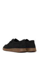 Male Black Lace-up Nubuck Leather Casual Shoes | Derimod