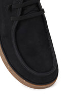 Male Black Lace-up Nubuck Leather Casual Shoes | Derimod
