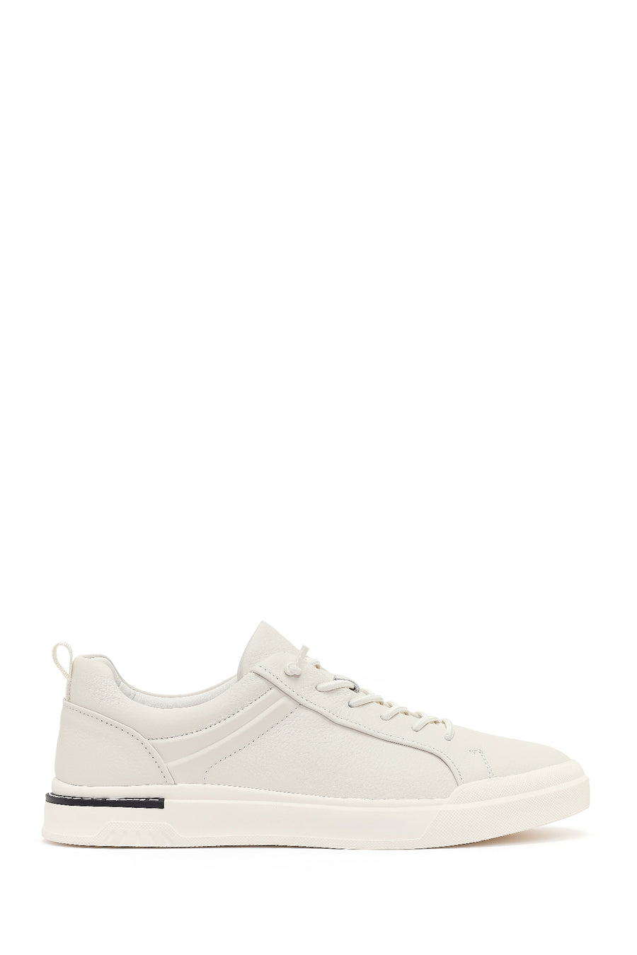 Erkek Beyaz Bağcıklı Deri Sneaker 26SFD6983FT | Derimod