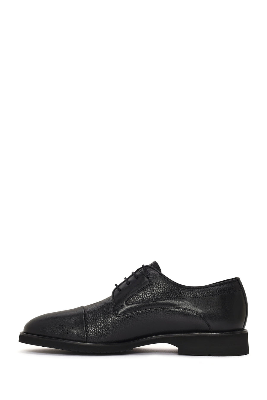 Men's Black Lace-up Leather Casual Shoes