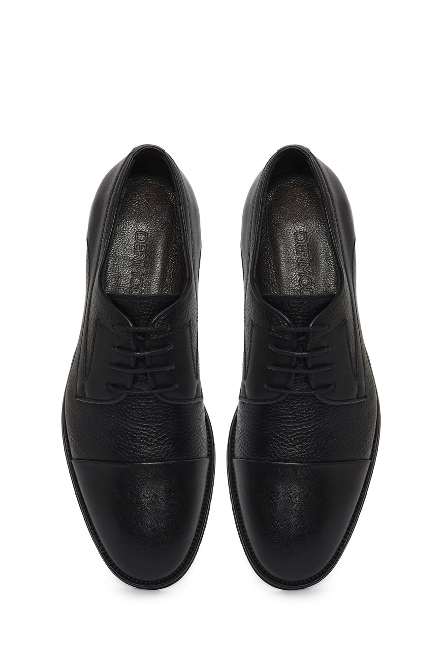 Men's Black Lace-up Leather Casual Shoes