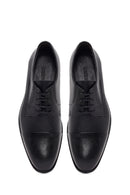 Men's Black Laced Leather Classic Shoes | Derimod