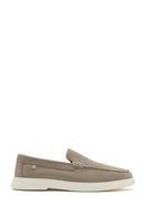 Men's Beige Suede Leather Casual Loafer | Derimod