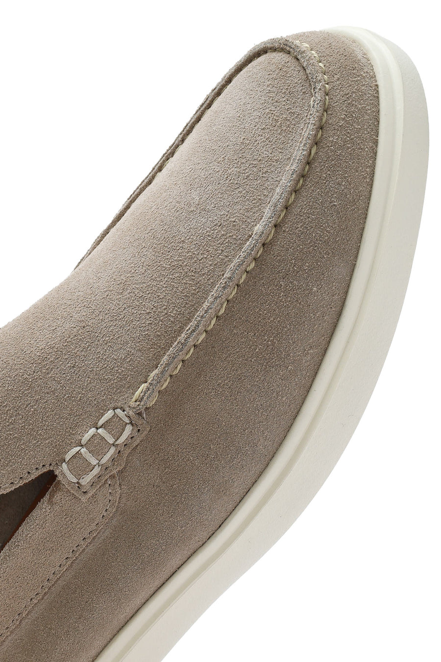 Men's Beige Suede Leather Casual Loafer