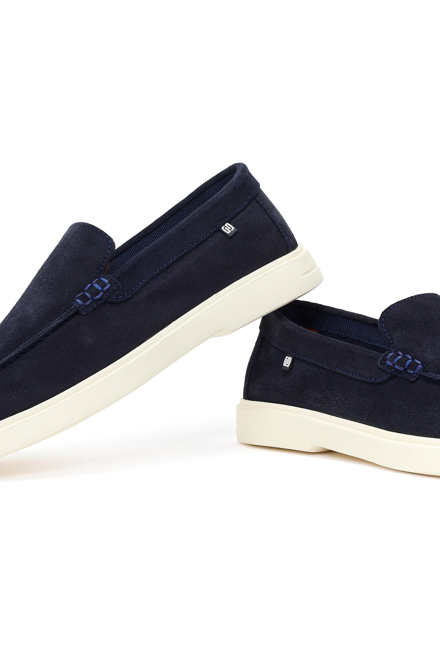 Men's Navy Blue Suede Leather Casual Loafer