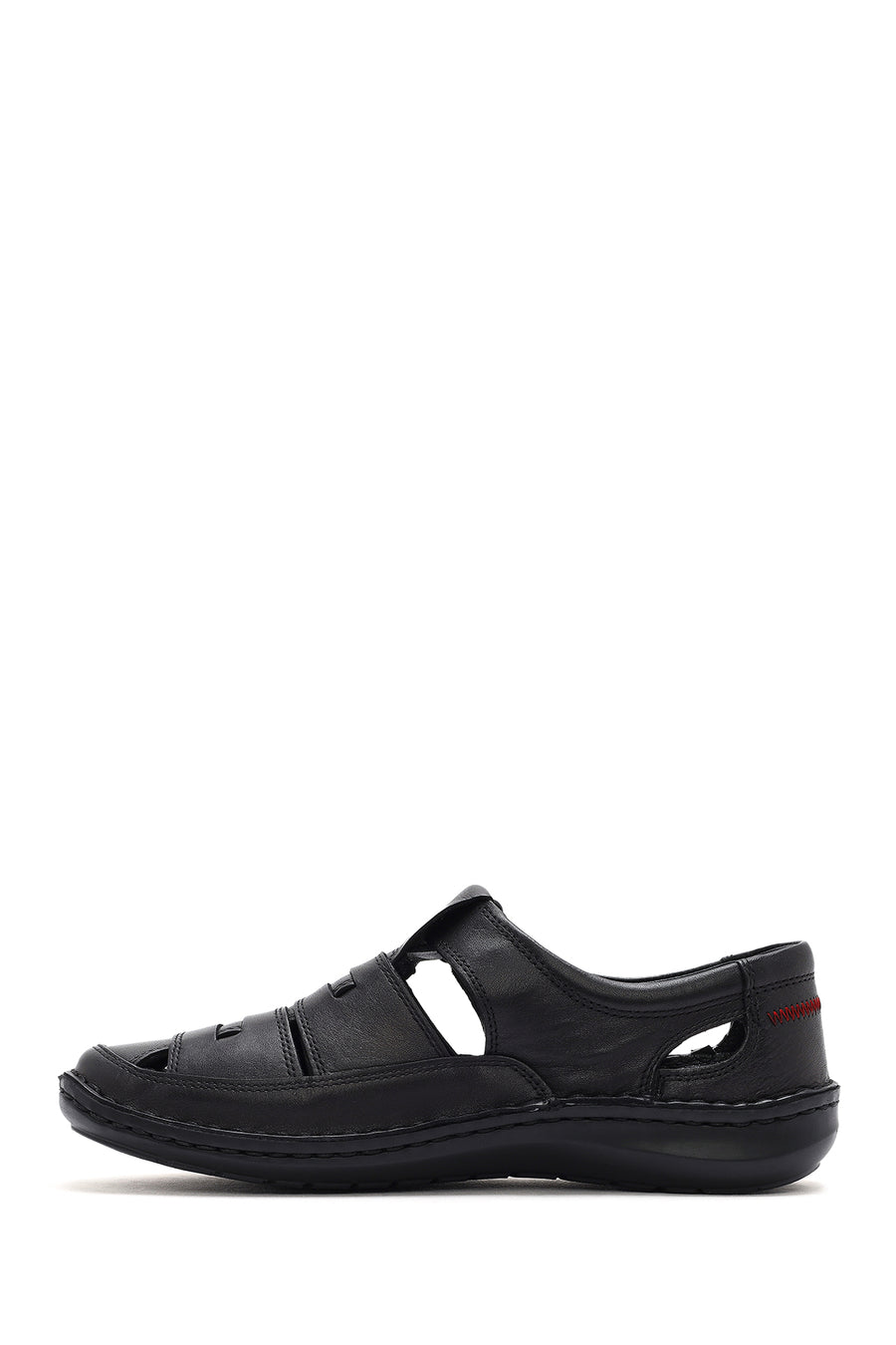 Men's Black Leather Casual Shoes