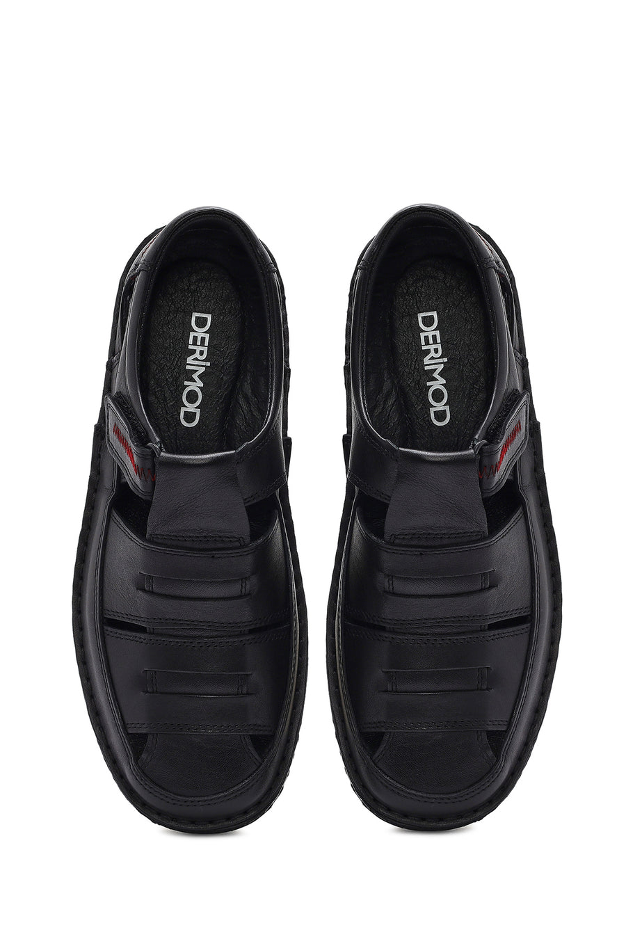 Men's Black Leather Casual Shoes