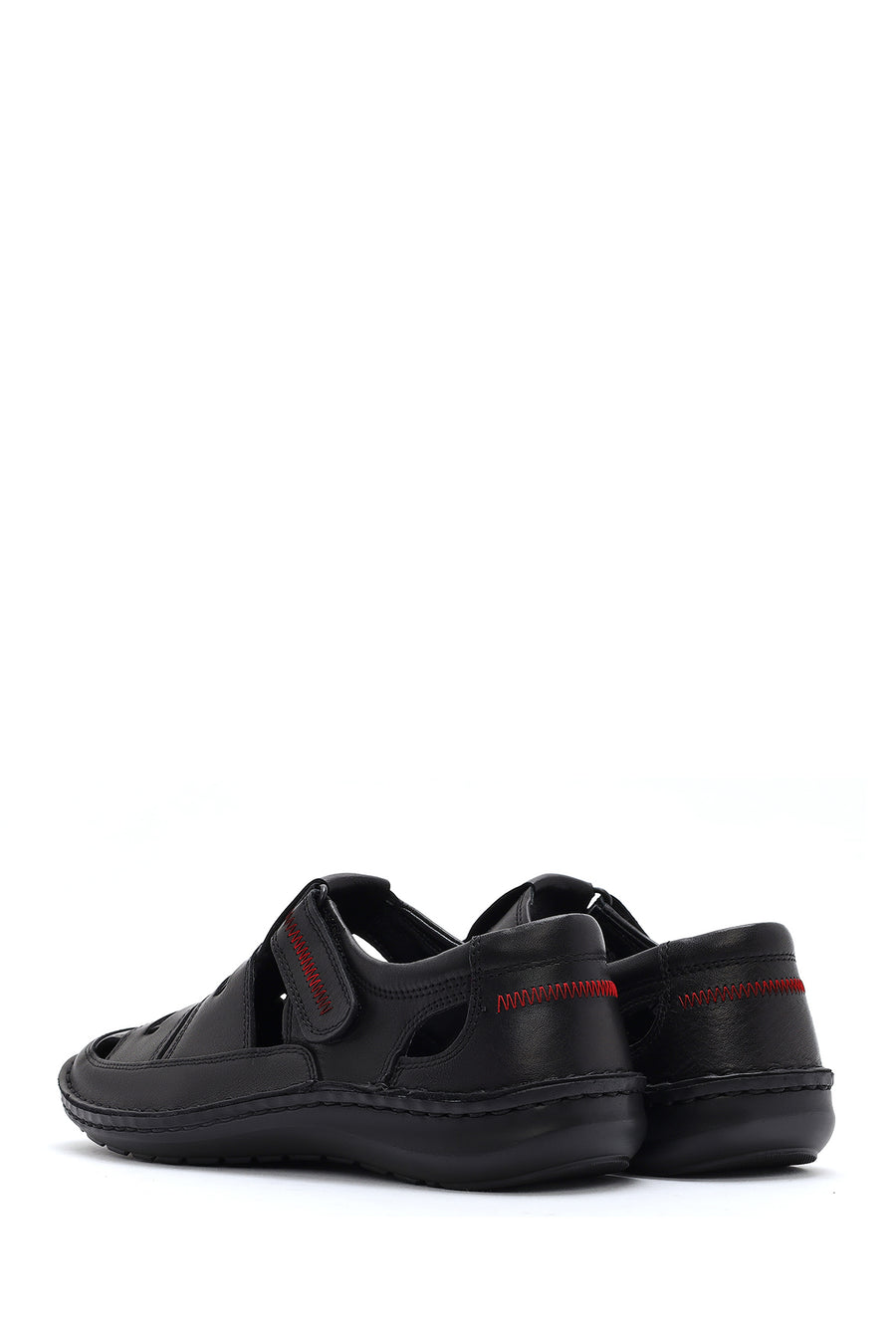Men's Black Leather Casual Shoes