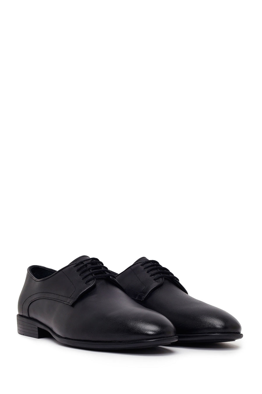 Male Black Lace-Up Leather Classic Shoes