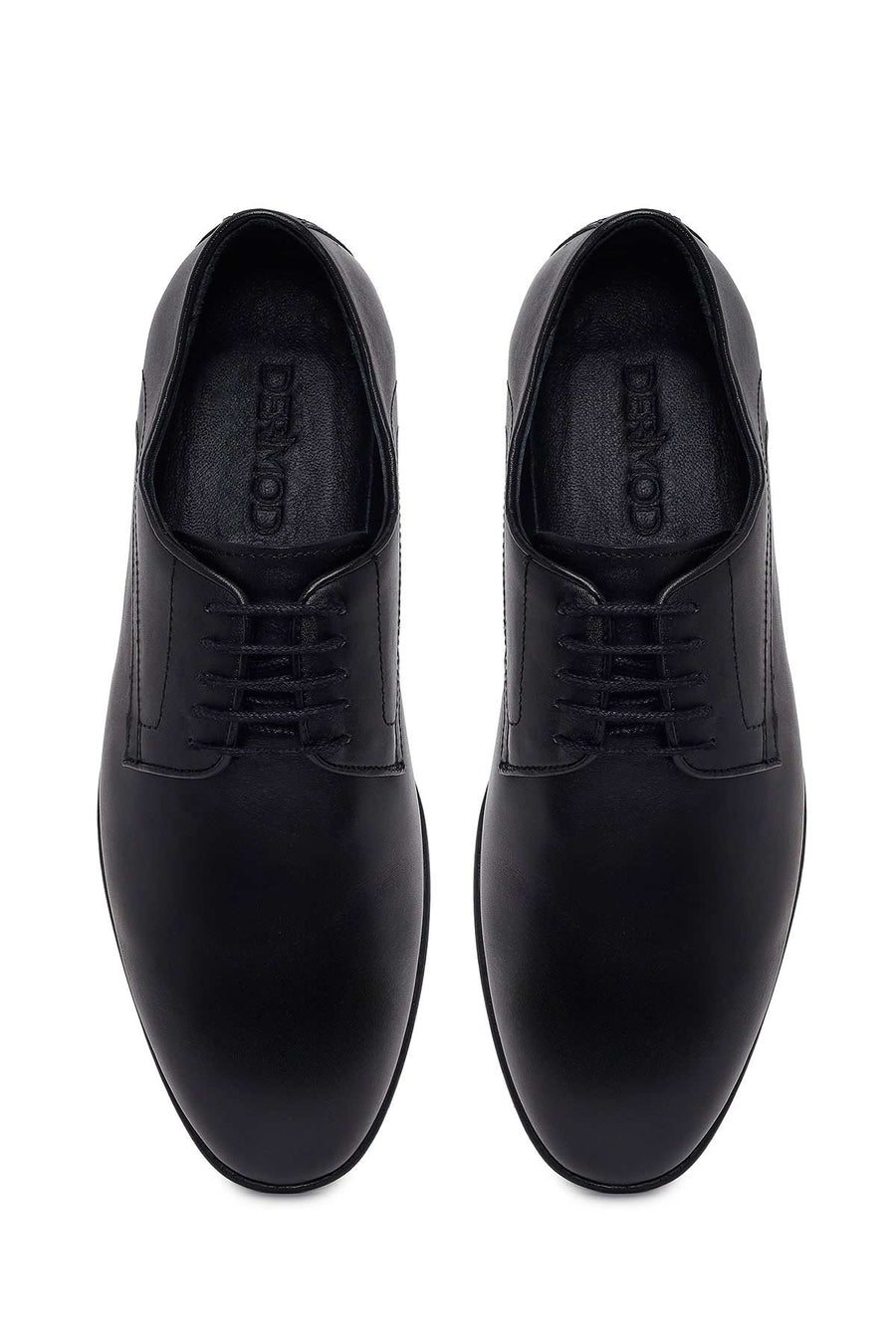 Male Black Lace-Up Leather Classic Shoes