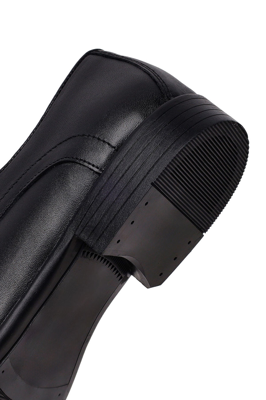 Male Black Lace-Up Leather Classic Shoes