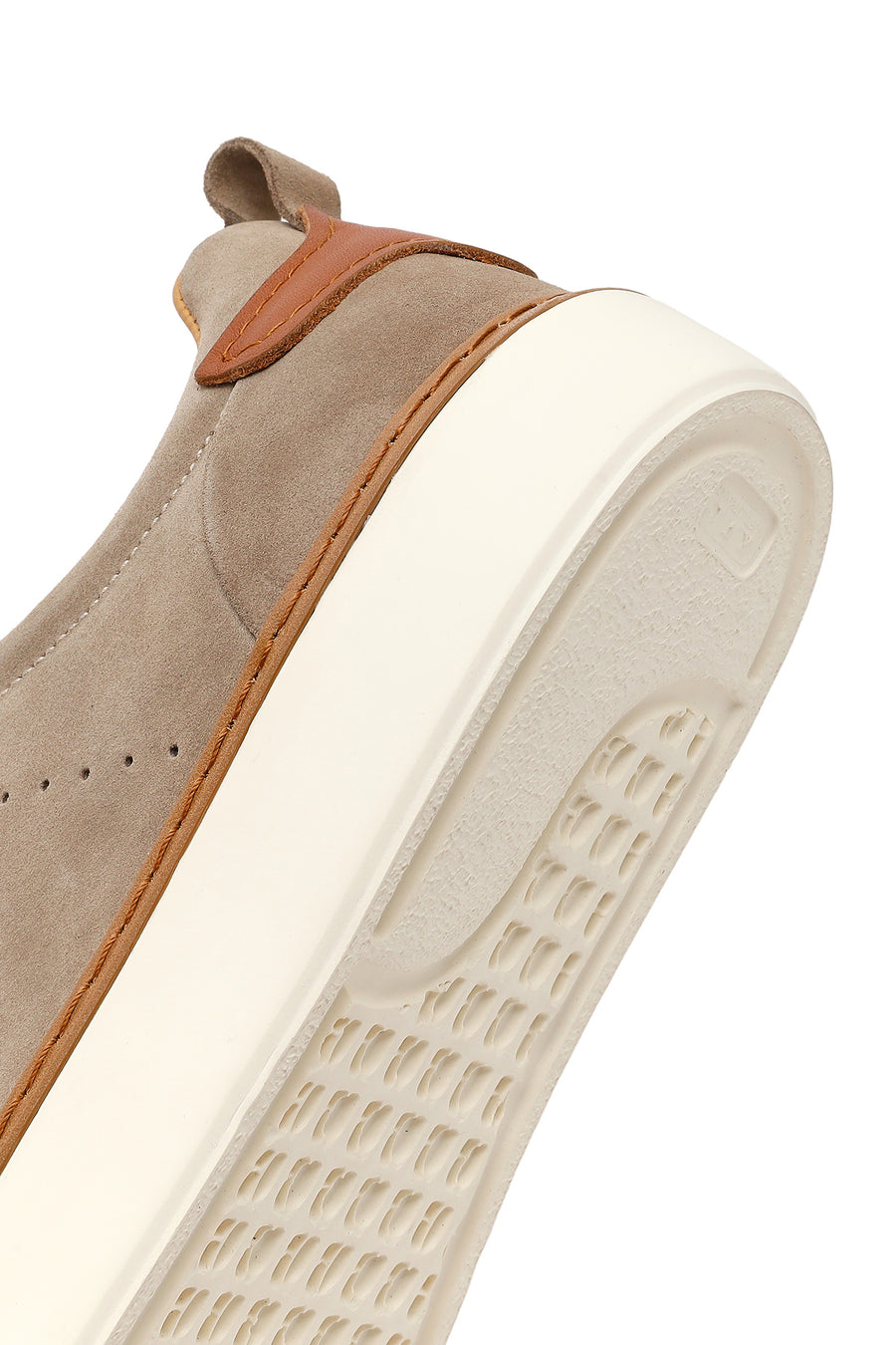 Erkek Vizon Bağcıklı Kalın Tabanlı Süet Deri Sneaker