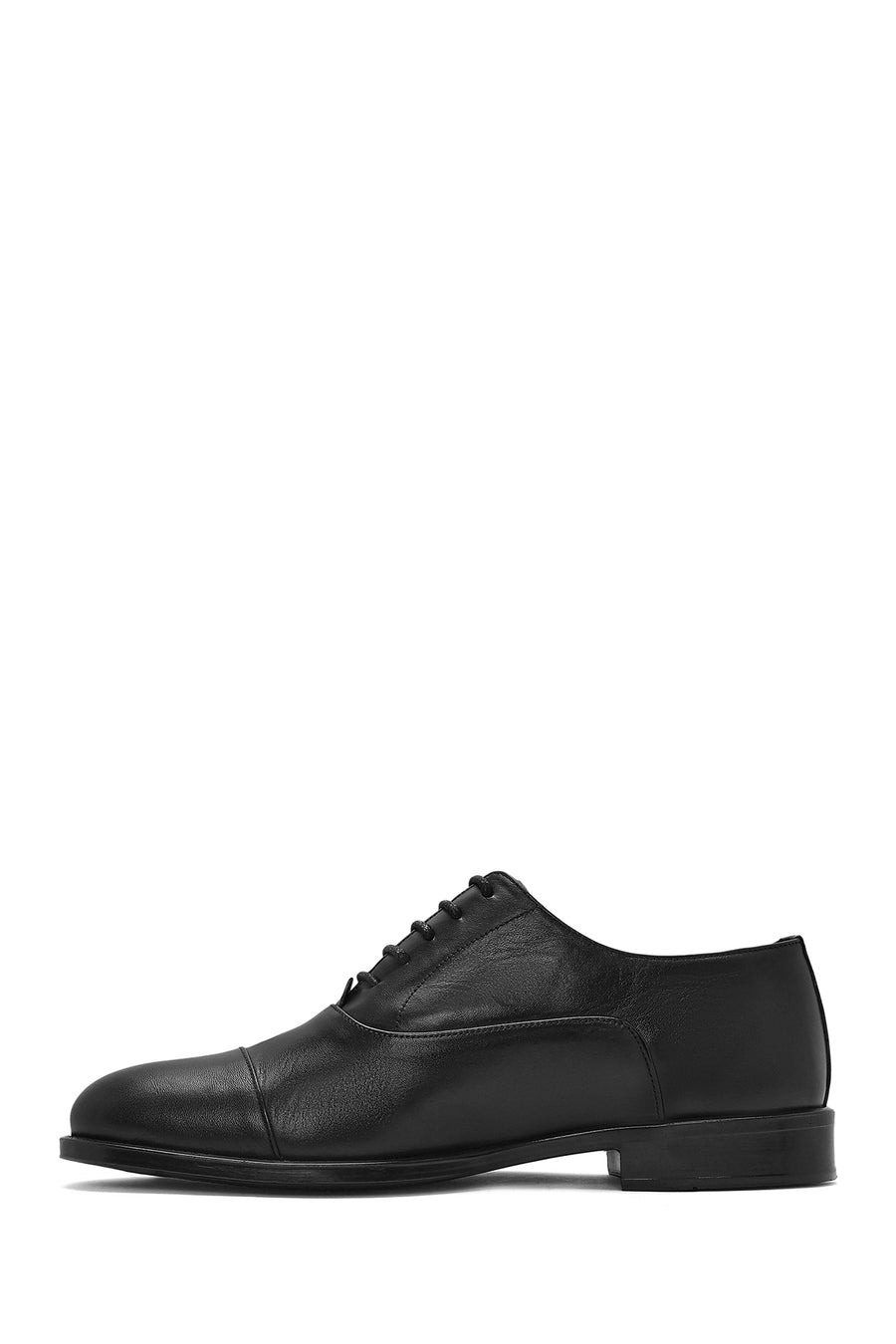 Men's Black Laced Leather Classic Shoes