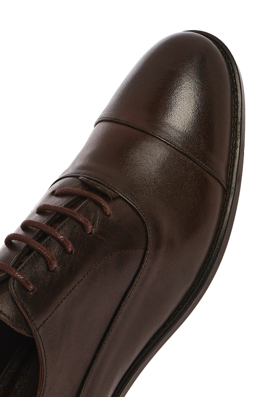 Men's Brown Laced Leather Classic Shoes