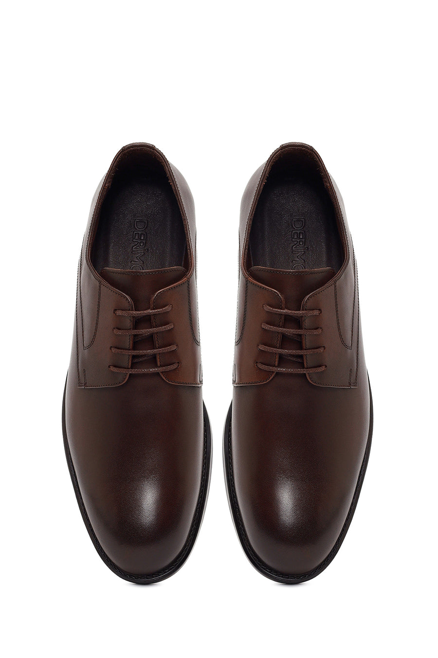 Men's Brown Laced Leather Classic Shoes