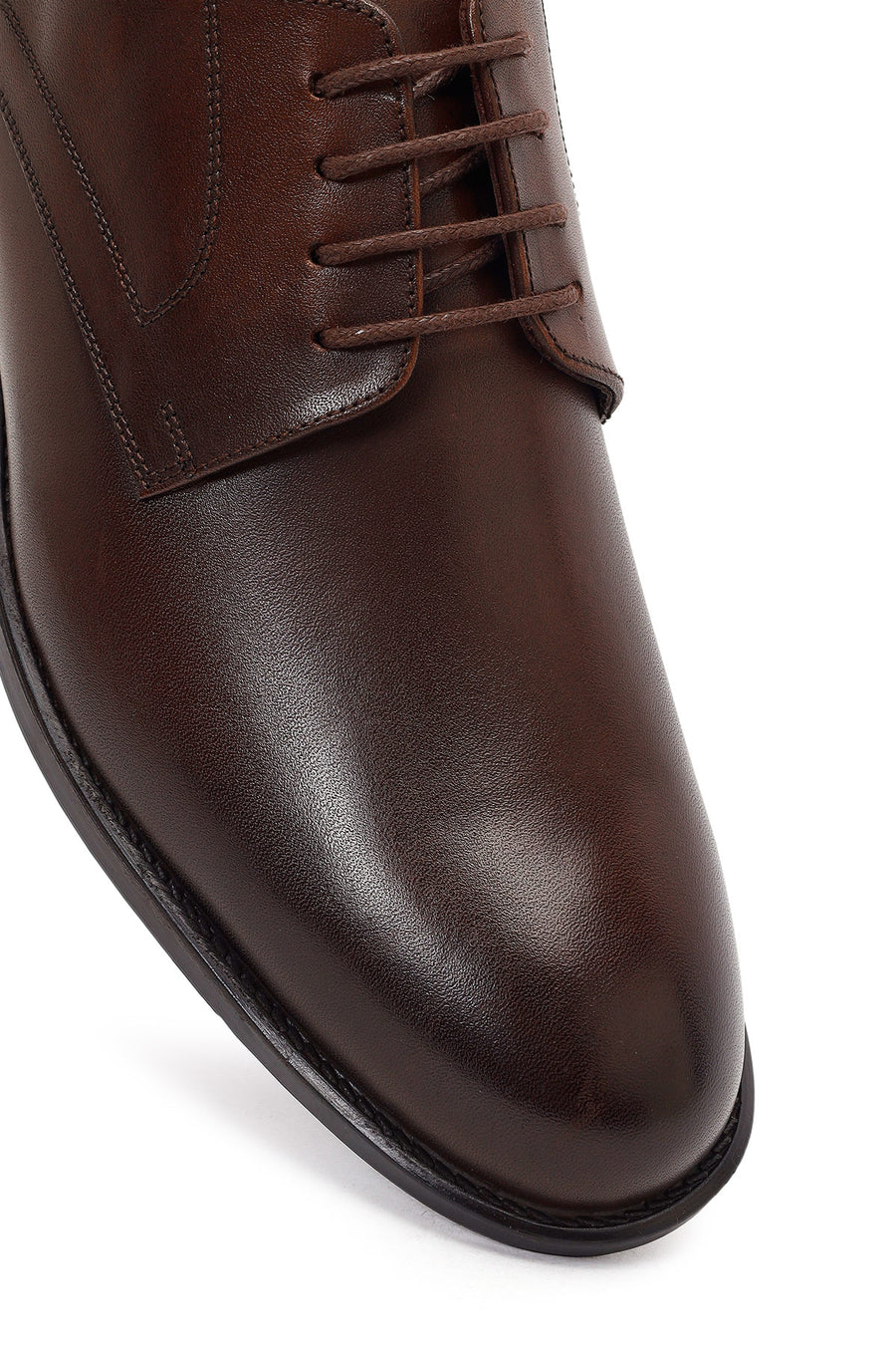 Men's Brown Laced Leather Classic Shoes