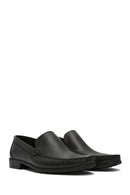 Men's Black Leather Loafer | Derimod