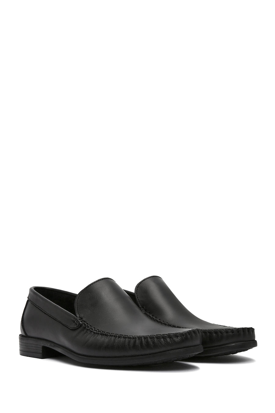Men's Black Leather Loafer