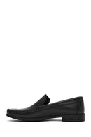 Men's Black Leather Loafer | Derimod