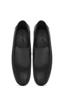 Men's Black Leather Loafer | Derimod
