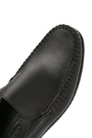 Men's Black Leather Loafer | Derimod