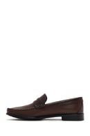 Erkek Kahverengi Deri Loafer | Derimod