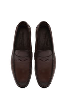 Erkek Kahverengi Deri Loafer | Derimod
