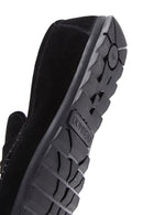 Men's Black Tassel Suede Leather Loafer | Derimod