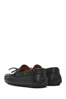 Erkek Siyah Püsküllü Deri Loafer | Derimod