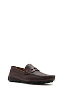 Erkek Kahverengi Deri Loafer | Derimod