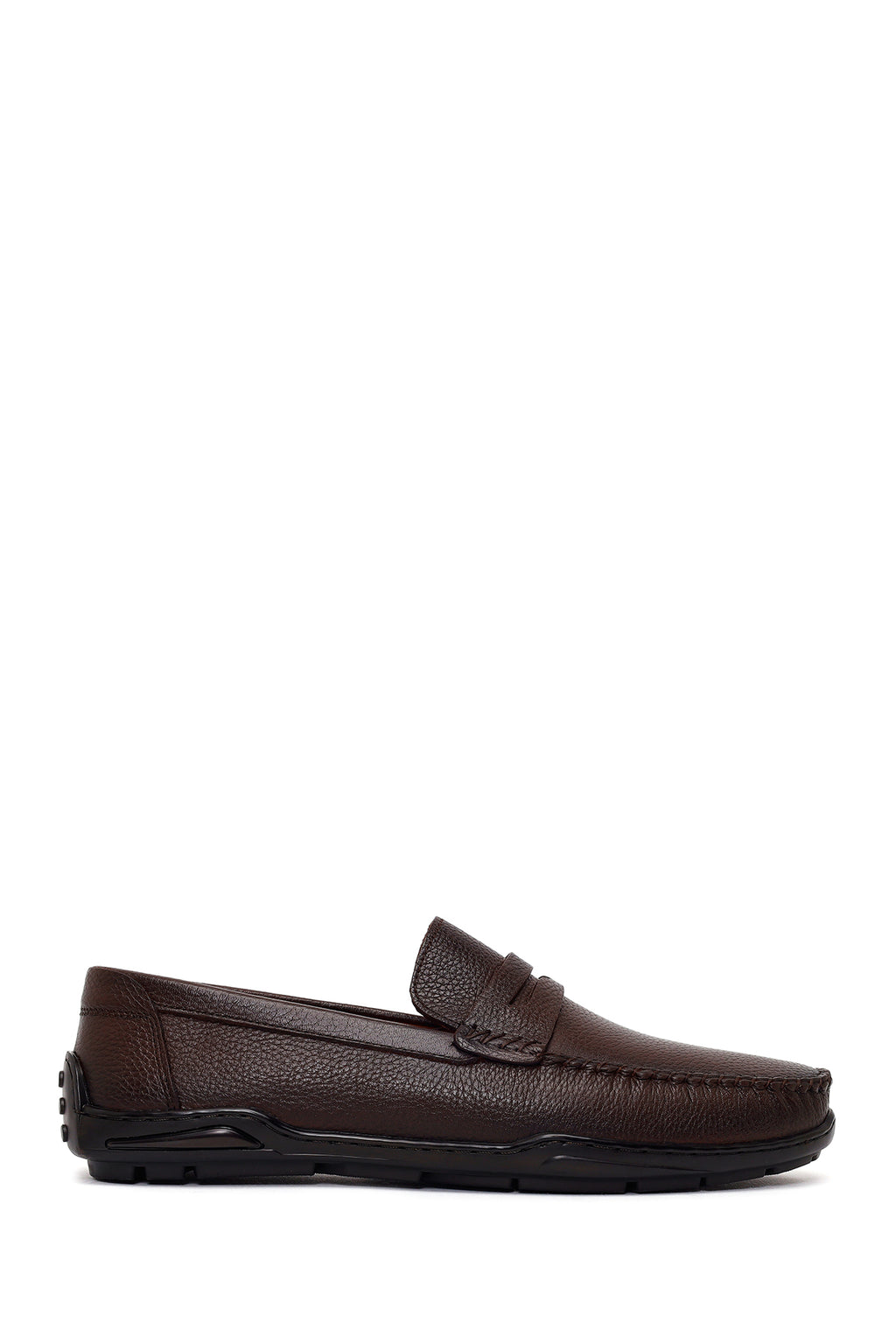Erkek Kahverengi Deri Casual Loafer