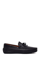 Male Black Leather Loafer | Derimod