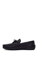 Male Black Leather Loafer | Derimod