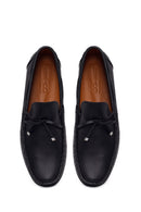 Male Black Leather Loafer | Derimod