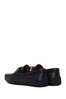 Male Black Leather Loafer | Derimod