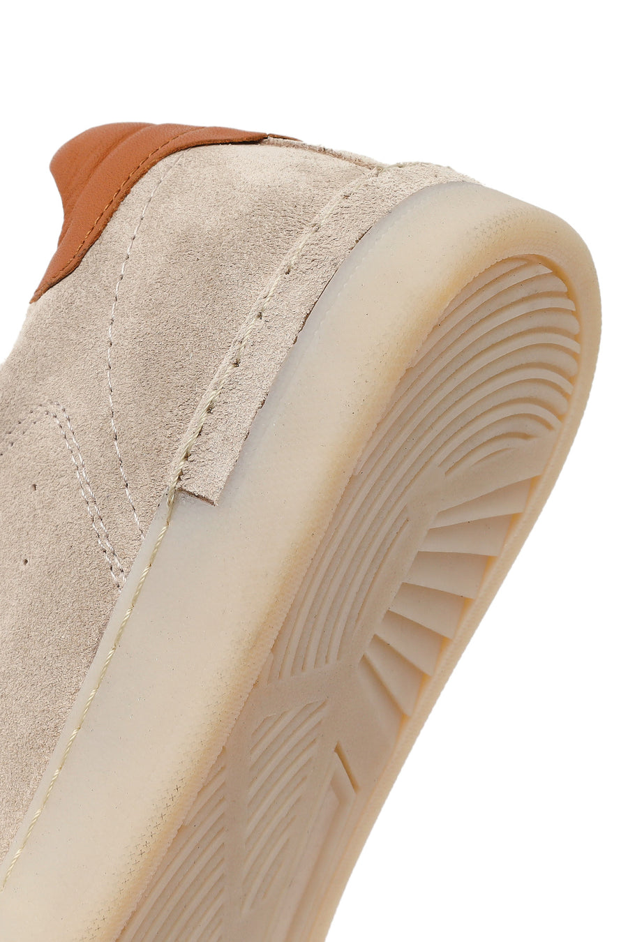 Erkek Bej Bağcıklı Süet Deri Sneaker