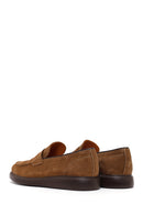 Men's Mink Chunky Suede Leather Loafers | Derimod