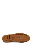 Men's Beige Lace-Up Nubuck Leather Casual Shoes | Derimod