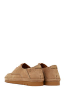Men's Beige Lace-Up Nubuck Leather Casual Shoes | Derimod